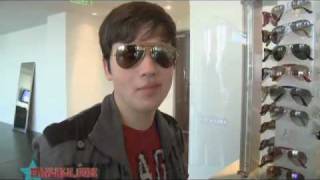 Go Shopping For Sunglasses With iCarlys Nathan Kress [upl. by Mcconnell]