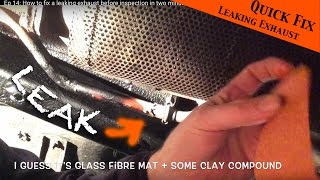 How to fix a leaking exhaust two minutes before inspection  JEEP Wrangler YJ  Ep 14 [upl. by Arianna868]