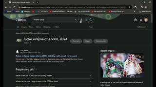 cool google easter egg  eclipse 2024 [upl. by Wheeler]