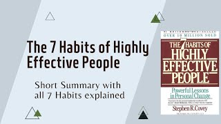 The 7 Habits of Highly Effective People Short Audio book Summary  Learn All 7 Habits Quick amp Easy [upl. by Llenyl]