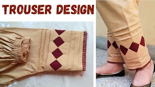 Very Latest and Stylish Trouser Design  Easy Cutting and Stitching  Summer Trouser Design [upl. by Mehcanem92]