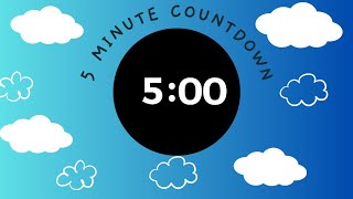 5 MINUTE CLEAN UP TIMER  with upbeat music and colourful visuals [upl. by Inava106]