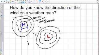 Weather Determining Direction of Wind on Weather Map [upl. by Eltsirc]