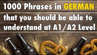 1000 German Phrases for Beginner A1  A2  with English Translation [upl. by Akcinahs]