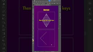 EASY Wireframe Diamond Shape in Adobe Illustrator [upl. by Claudio110]