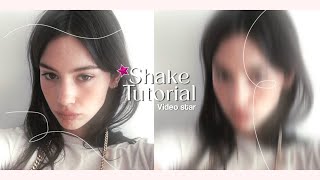 Shake Tutorial on Video Star for Beginners  clipclopkie [upl. by Eelydnarb]