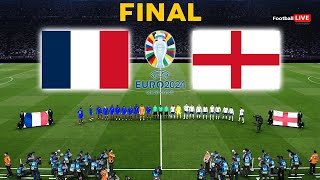 FRANCE vs ENGLAND  Final  EURO 2024  Full Match All Goals  Mbappe vs Bellingham  PES Gameplay [upl. by Grussing]