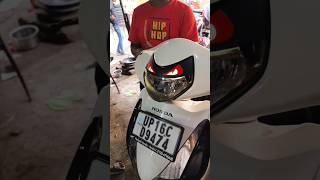 Aviator scooty headlight eye sticker sticker bike scooty modified newsticker 1k like [upl. by Neehsar]