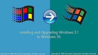 Installing and Upgrading Windows 31 to Windows 95 [upl. by Assyl]