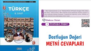 Dostluğun Değeri Dinleme Metni Cevapları  8 Sınıf Ders Kitabı [upl. by Rolecnahc583]