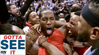 GOTTA SEE IT Every Angle Of Kawhi Leonard’s Game 7 Buzzer Beater vs 76ers [upl. by Tshombe637]