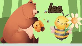 ENGLISH SONGS  Bhalo and Bee friendship bee  bear  friendship  honey  englishsong [upl. by Senoj964]