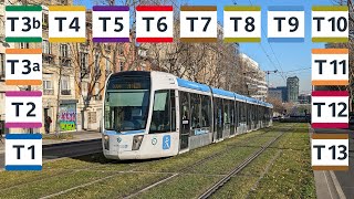 Les tramways dIle de France du T1 au T13 [upl. by Fabi71]