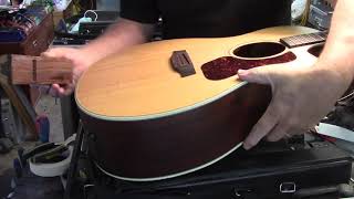 Slotting the Acoustic Guitar bridge StringTech Workstations [upl. by Hartzell919]