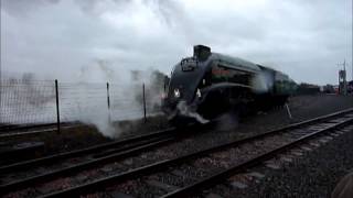 LNER A4 4468 quotMallardquot on its way to NRM Shildon for the quotThe Great Goodbyequot 5214 [upl. by Declan]