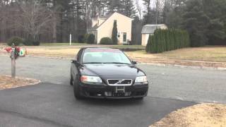 Volvo S60R straight pipe exhaust sound [upl. by Noid]