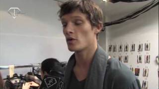 FashionTV  FTVcom  MILAN MEN Fall  Winter 10  11  ERMANNO SCERVINO BACKSTAGE [upl. by Zacherie]