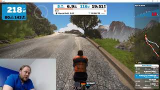 7 Day 24  Alpe Du Zwift  How far can I get [upl. by Lathan114]