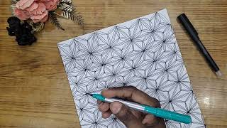 zentangle 🎨 artwith flowers 💐 patternRSA [upl. by Epperson]