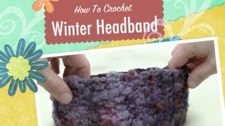 Crochet Winter Headband  EASY  The Crochet Crowd [upl. by Nuahsad77]