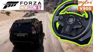 Toyota Land Cruiser  Pxn V900 Steering Wheel  Forza Horizon 5 Gameplay PC [upl. by Feinleib]