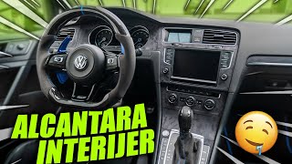 KAKO NAPRAVITI ALCANTARA INTERIJER  GOLF 7 R [upl. by Akemit569]