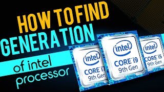 How to Know Intel Processor Generation  Easy Trick to Know Intel Processor Name [upl. by Cato]