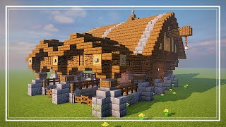 Tutorial Estábulo Medieval Grande e Lindo para Minecraft [upl. by Mariquilla]