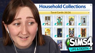 Attempting the Tarot Card Collection in The Sims 4 Life amp Death [upl. by Ahsak]