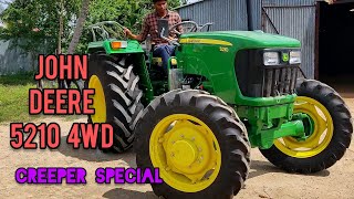 New John Deere 5210 50hp 4wd creeper special Tractor Full review [upl. by Darice755]