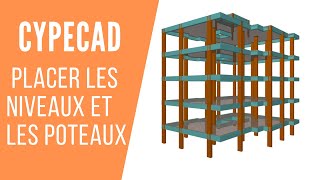 Formation Cypecad comment créer les niveaux et placer les poteaux [upl. by Noek]