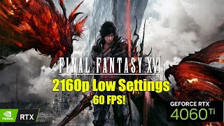 Final Fantasy XVI RTX 4060 Ti 16GB  4K Low Settings  Benchmark  Gameplay  FPS Test [upl. by Berghoff]