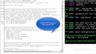 How to build SFTP Server on windows server using Cygwin DLL OpenSSH [upl. by Samaj]