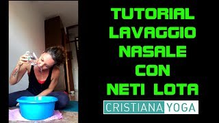 Tutorial lavaggio nasale come usare la Neti Lota per respirare meglio e prevenire la sinusite [upl. by Goodrich]