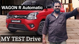 Wagon r Automatic  MarutiSuzukitestdrive howtodriveautomaticwagonr lorrykaran [upl. by Ellerehc440]