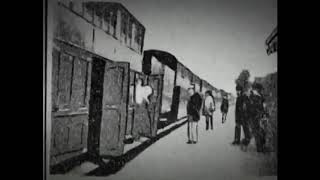 Arrivée dun train gare de Vincennes Arrival of a Train at Vincennes Station 1896 [upl. by Ardnossak]