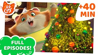 44 Cats  40 MINUTES  Full Episodes Compilation  Catastic Christmas stories ☃️🎁 [upl. by Oiznun907]