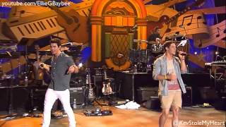 Joe amp Nick Jonas  quotBurnin Upquot LIVE  Phillys 4th of July Jam 7412 [upl. by Avi255]