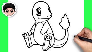 How To Draw Charmander  Pokemon  Easy Step By Step Tutorial [upl. by Enylrac]