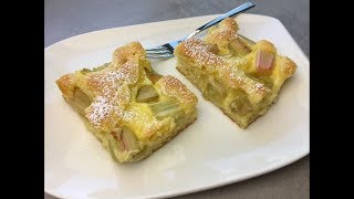 Thermomix TM 5  Schneller RhabarberVanilleKuchen vom Blech  Thermilicious [upl. by Trisa619]