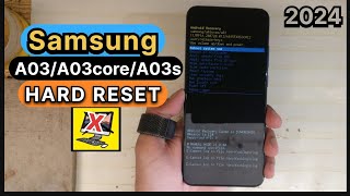 Samsung Galaxy A03 Hard Reset  Pattern Unlock Without PC A03 core  A03s  M31 Factory Reset 2024 [upl. by Nosaj]