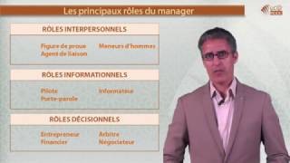 3 1 Les principaux rôles du manager [upl. by Lellih]