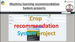 Crop Recommendation System Project Machine Learning  AIPowered Crop Selection  ML Projects [upl. by Adnolor]