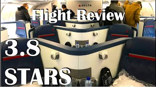 Flight Review AMSDTW Delta Airlines Business Class A330300  38 STARS FLIGHT Amsterdam to Detroit [upl. by Quitt]