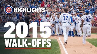 Cubs 2015 WalkOff Wins [upl. by Cherida]