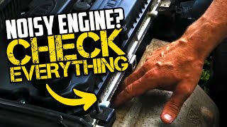 NOISY ENGINE amp How To Diagnose  Knocking squealing Whining Pinging Rattling Hissing Groan [upl. by Andrien414]