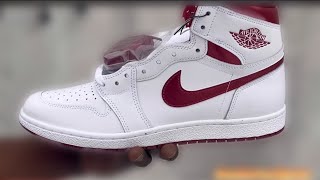 Air Jordan 1 retro high 85 Og metallic burgundy 😱🔥🔥 First look unreleased unboxing review nike [upl. by Byrdie]