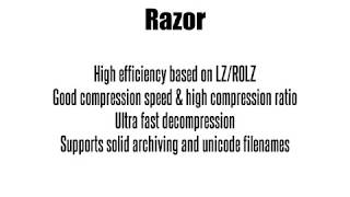 File compressors comparison  RAZOR v1037 [upl. by Eniagrom]