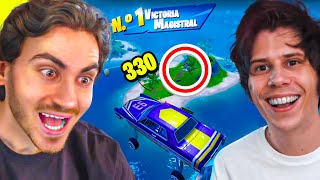 RUBIUS REACCIONA a MI TRICKSHOT en FORTNITE [upl. by Tabina]