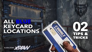 RUST  All Blue Keycard Locations  Rust Tips amp Tricks 2 2021 [upl. by Georgette]